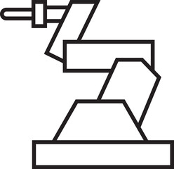 Industrial Robotic Arm Icon
