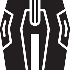 Sport Shorts Glyph Icon Illustration