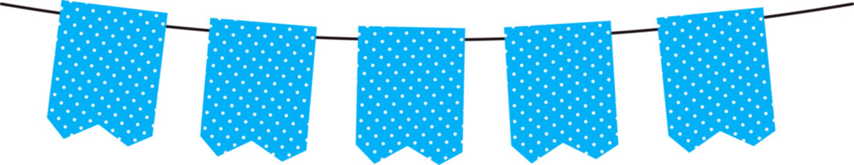 Fototapeta premium Polka Dots Party Flag