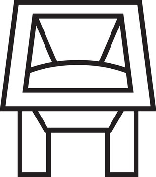 recommend clip art: Sofa Icon Line Art
