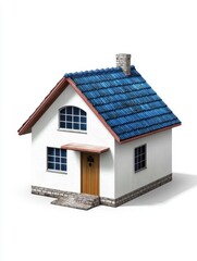 House model display home design digital render residential setting 3d viewpoint modern architecture concept