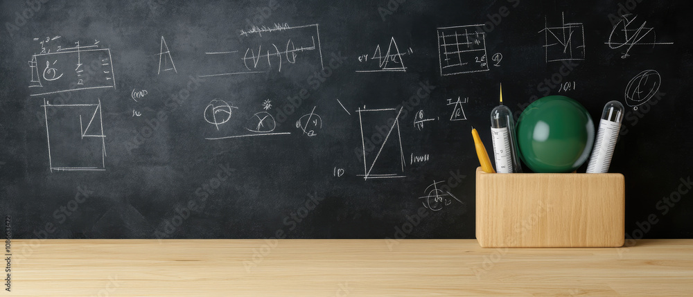 Poster educational tools for students classroom conceptual visuals learning environment overhead view creat
