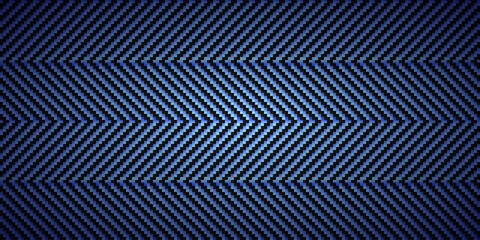 Black and blue diagonal carbon fiber seamless texture pattern vector illustration. Textile fabric, car tuning or cloth macro seamless kevlar crisscross texture background.