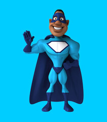 Fun 3D cartoon superhero