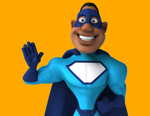 Fun 3D cartoon superhero