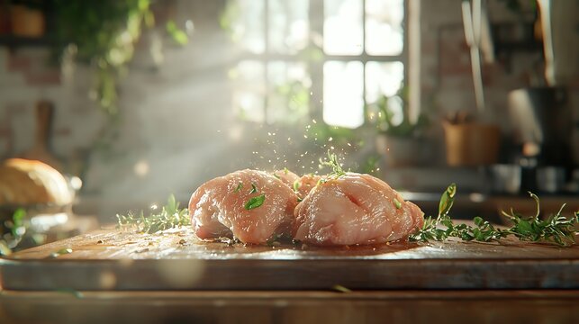 Raw Chicken Meat: Fillet, Thigh, Wings, and Legs - 16K