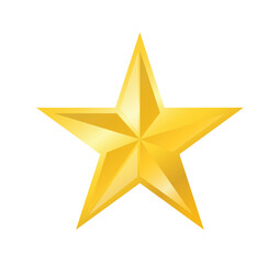 Shiny Golden Star vector illustration