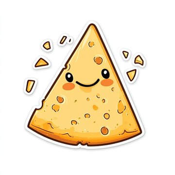 recommend clip art: Smiling Cheese Wedge Cartoon Character with Crumbs