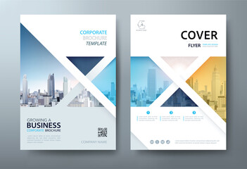 Annual report brochure flyer design template vector, Leaflet, presentation book cover templates, layout in A4 size