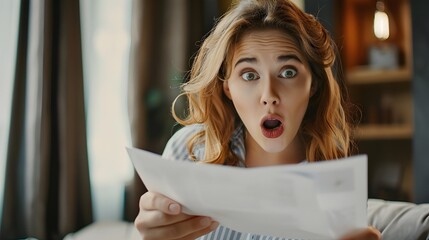 Close up shocked female face Portrait amazed scared afraid astonish Caucasian woman open mouth holding head with shock bad news unexpected business trouble failure problem girl businesswoman in office