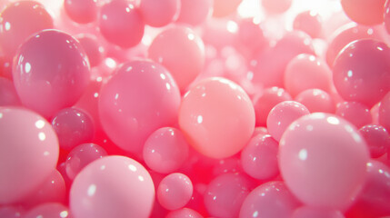 pink bubble tea with a splash of sweetness, bubble tea, pink, refreshing, drink, boba, tapioca pearls, delicious on pink background, baloon