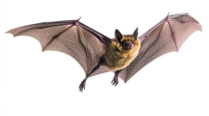 Obraz premium A Brown Bat in Flight