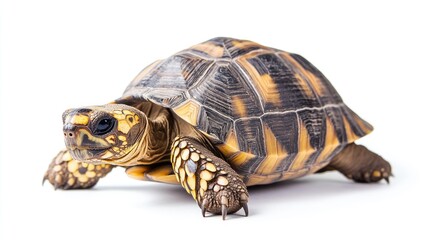 A Yellow-Footed Tortoise Posing for the Camera