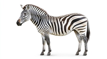 Fototapeta premium Striped Beauty: A Zebra Portrait