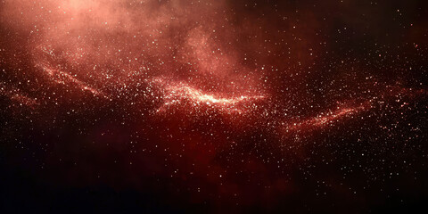Obraz premium A red galaxy with a lot of stars and dust