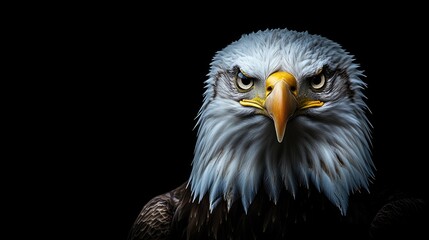 Close-up Portrait of a Majestic Bald Eagle