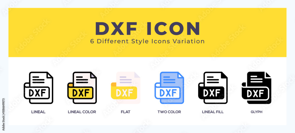 Poster dxf file set of simple icons great for web. app. presentation and more.