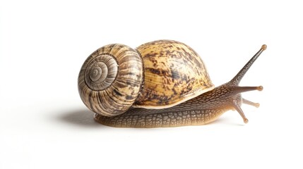 Snail Shell, Isolated on White Background