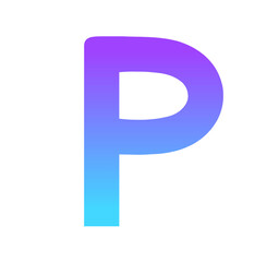 青紫色のグラデーション｜Pマーク
