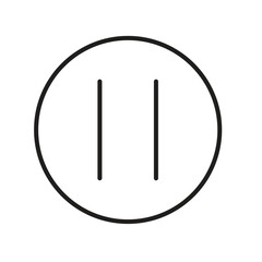 stop video icon vector on white background