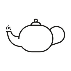 teapot icon vector on white background
