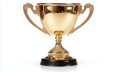 Fototapeta premium classic trophy, isolated on white background