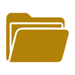 Flat open folder icon set for paper design. Document icon vector.