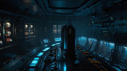 Fototapeta premium a picture of a cockpit with the words the name of the plane on the side.