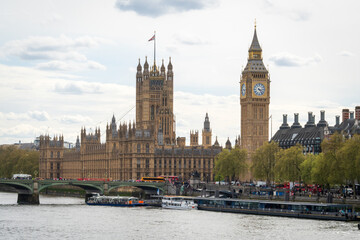 The Great Clock, or Big Ben, Great Bell of the Great Clock of Westminster, London