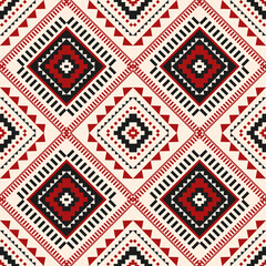 Ethnic geometric pattern, seamless pattern of the Navajo tribe. Native American ethnic. Seamless vector pattern ethnic, seamless Mexican rug, woven carpet. Folk embroidery, Bohemian, Aztec style.