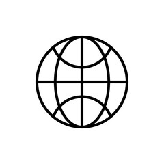 Website icon linear logo isolated