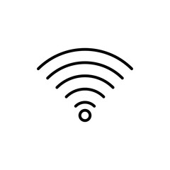 Wifi icon linear logo isolated