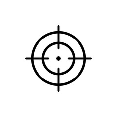 Aim icon linear logo isolated