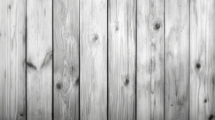 Naklejka premium Weathered white and gray wooden planks with an exfoliated finish, creating a bright and inviting texture for a rustic banner background.
