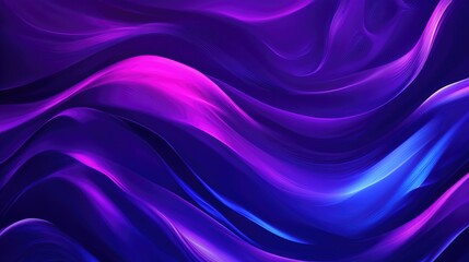 Obraz premium Dark navy and deep violet blue textured background with fluid waves, ideal for design templates, featuring a spacious blank area for text or graphics.