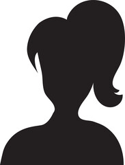 Woman Avatar Silhouette Illustration