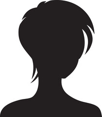 Woman Avatar Silhouette Illustration