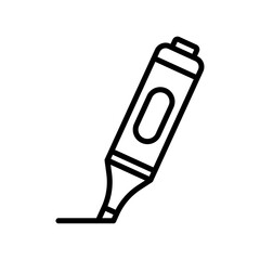 Highlighter icon linear logo isolated