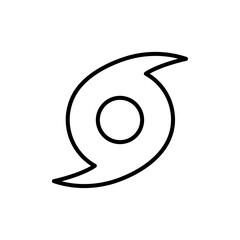 Hurricane icon linear logo isolated