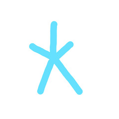 blue asterisk