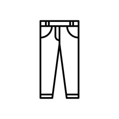 Pants icon linear logo isolated