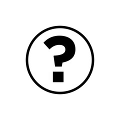 Question icon linear logo isolated