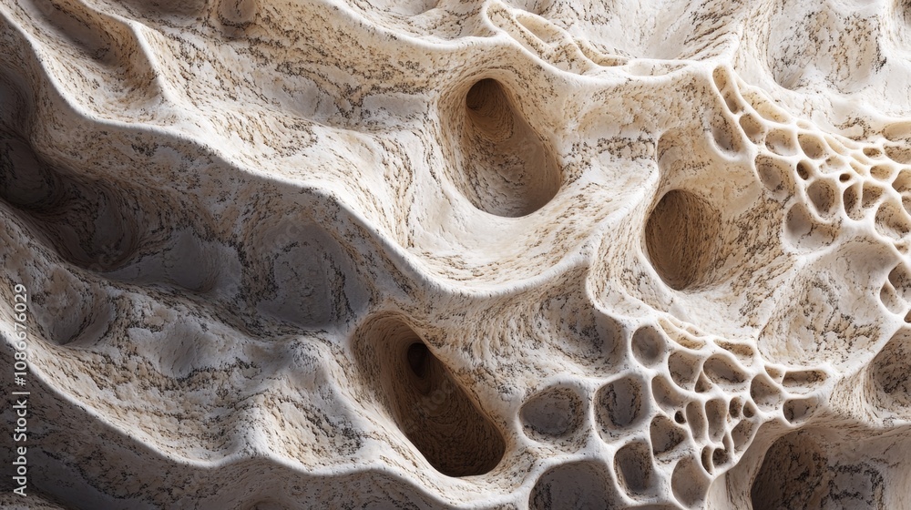 Aufkleber intricate textures of stone layers with natural erosion patterns highlighting unique geological form