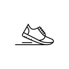 Shoes icon linear logo isolated