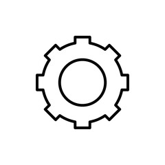 Settings icon linear logo isolated