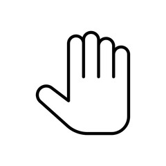 Obraz premium Stop icon linear logo isolated