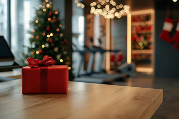 Generative AI Image of Christmas festive event occasion birthday Gifts Wrapped Ribbon for Festive Celebration