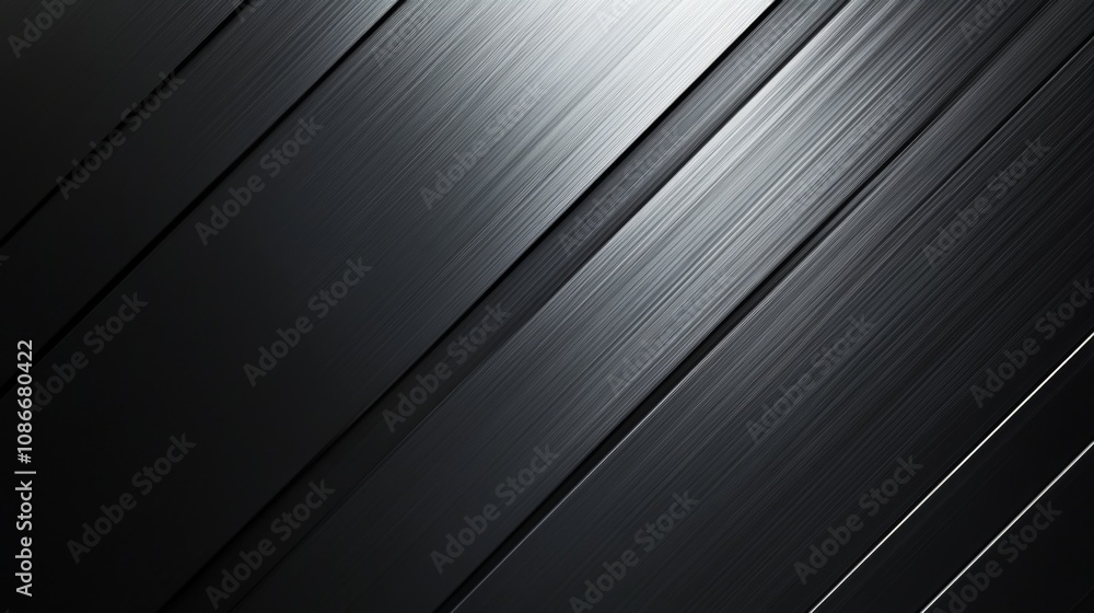 Aufkleber abstract metallic surface with diagonal lines and subtle light reflection, ideal for backgrounds in 