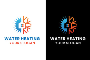 Obraz premium Water Heating Logo Design
