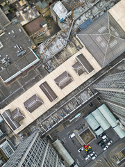 Buildings at West Croydon London Capital City Tour. Central London of England of UK. Aerial Footage Was Captured with Drone's Camera on April 24th, 2024